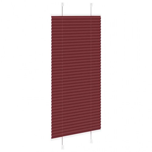 Plisségardin - bordeauxrød 65×100 cm, stofbredde 64,4 cm, polyester