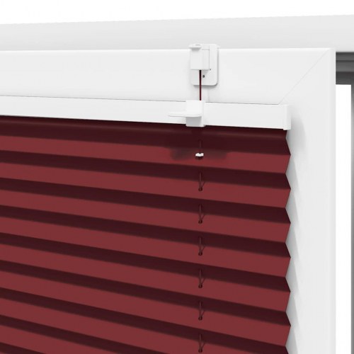 Plisségardin - bordeauxrød 65×100 cm, stofbredde 64,4 cm, polyester