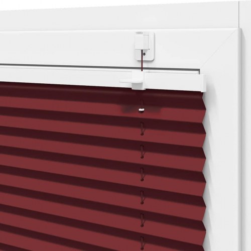 Plisségardin - bordeauxrød 65×100 cm, stofbredde 64,4 cm, polyester