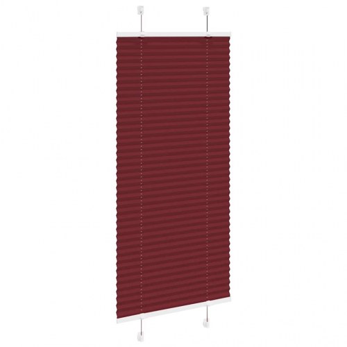 Plisségardin - bordeauxrød 55×100 cm, stofbredde 54,4 cm, polyester