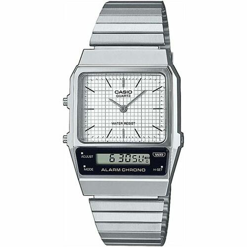 Casio Vintage Edgy armbåndsur - sølv (Ø 40/32 mm)