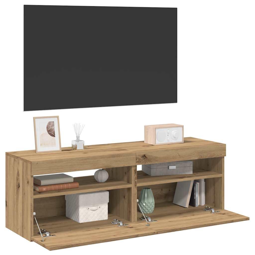 Tv-Skab Med Led-Lys 120X35X40 Cm - 2 / 60 cm / artisan eg