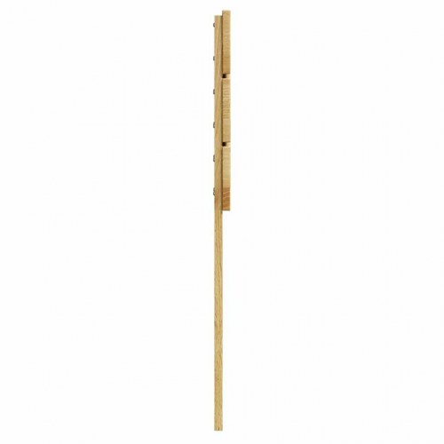Sengegavl 100 cm i massivt egetræ - natur