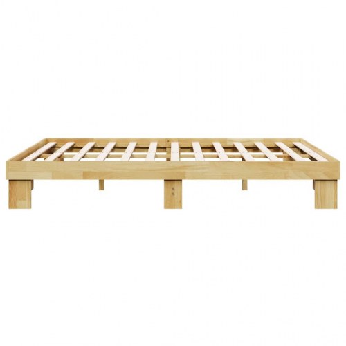 Sengestel uden madras i massivt egetræ 135 x 190 cm