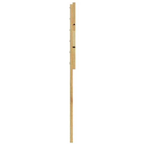 Hovedgærde 120 cm Massivt træ Eg