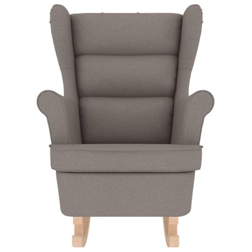 Gyngestol 74x90x102 cm stof gråbrun