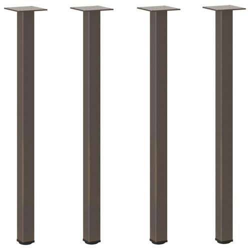 Bordben 4 stk. naturstål 72-74 cm