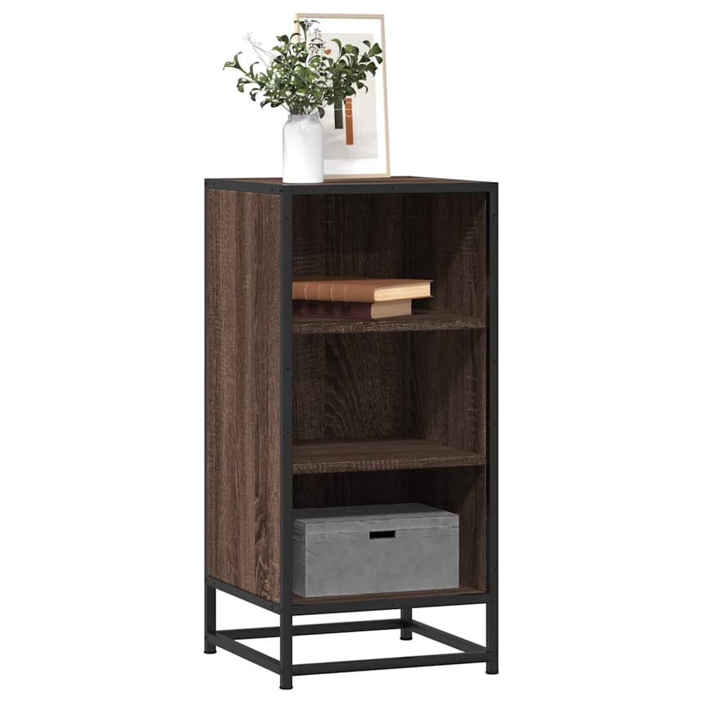 Skab 35,5X35X76 Cm Konstrueret Træ Og Metal Etræsfarve - Brun eg