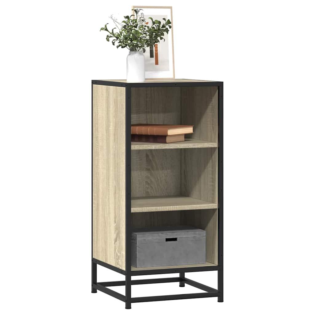 Skab 35,5X35X76 Cm Konstrueret Træ Og Metal Etræsfarve - Sonoma-eg
