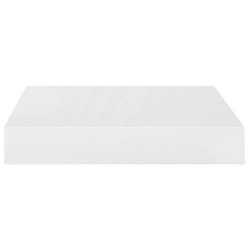 Væghylder sæt á 2 - 23 × 23,5 × 3,8 cm - MDF hvid højglans