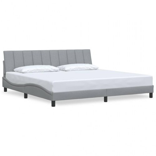 Sengeramme uden madras Hanko 200 x 200 cm - lysegrå