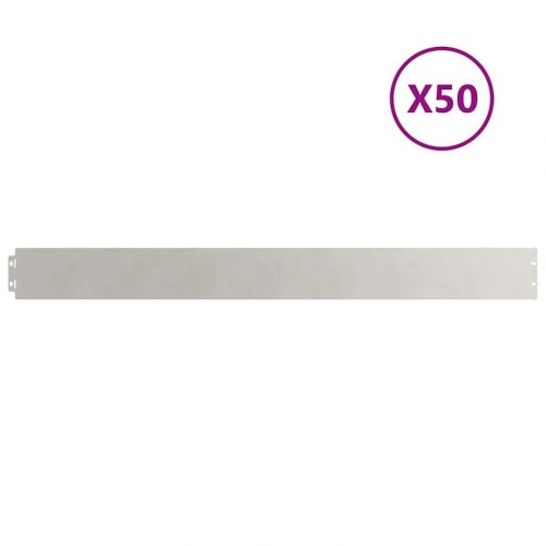 Plænekant 50 stk - rustfrit stål, sølv 10 × 103 cm