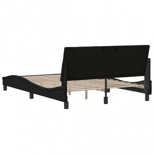 Sengeramme Hanko 140 x 200 cm uden madras - sort