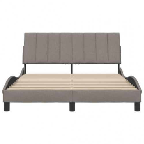 Sengeramme uden madras Hanko taupe 120 x 200 cm - stof