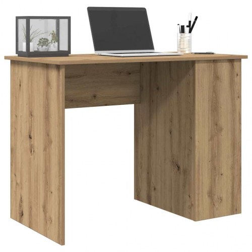 Skrivebord 100×55×75 cm i konstrueret træ - kunsteg