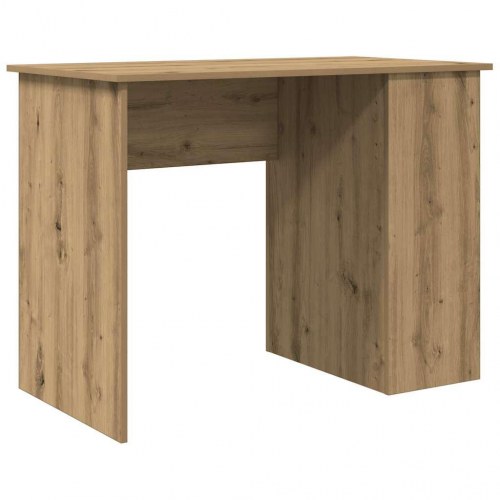Skrivebord 100×55×75 cm i konstrueret træ - kunsteg