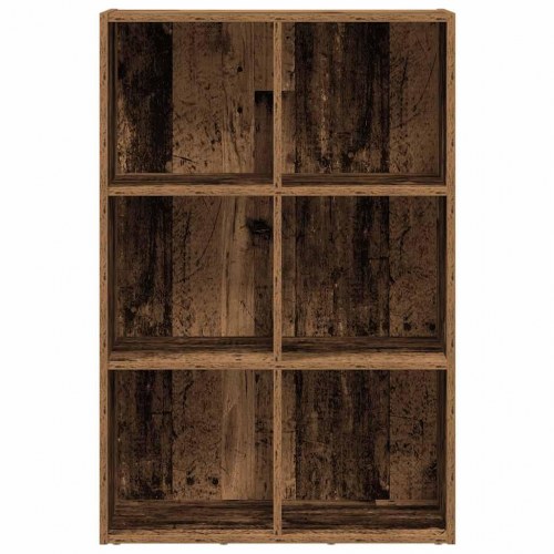 Bogreol/skænk 66×30×98 cm i konstrueret træ - antikt træ