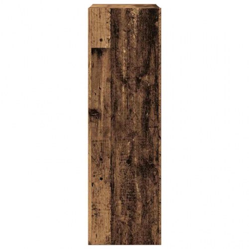 Bogreol/skænk 66×30×98 cm i konstrueret træ - antikt træ