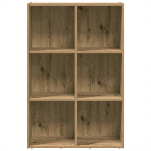Bogreol/skænk 66×30×98 cm i konstrueret træ - egetræslook