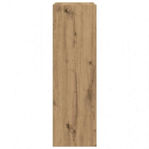 Bogreol/skænk 66×30×98 cm i konstrueret træ - egetræslook