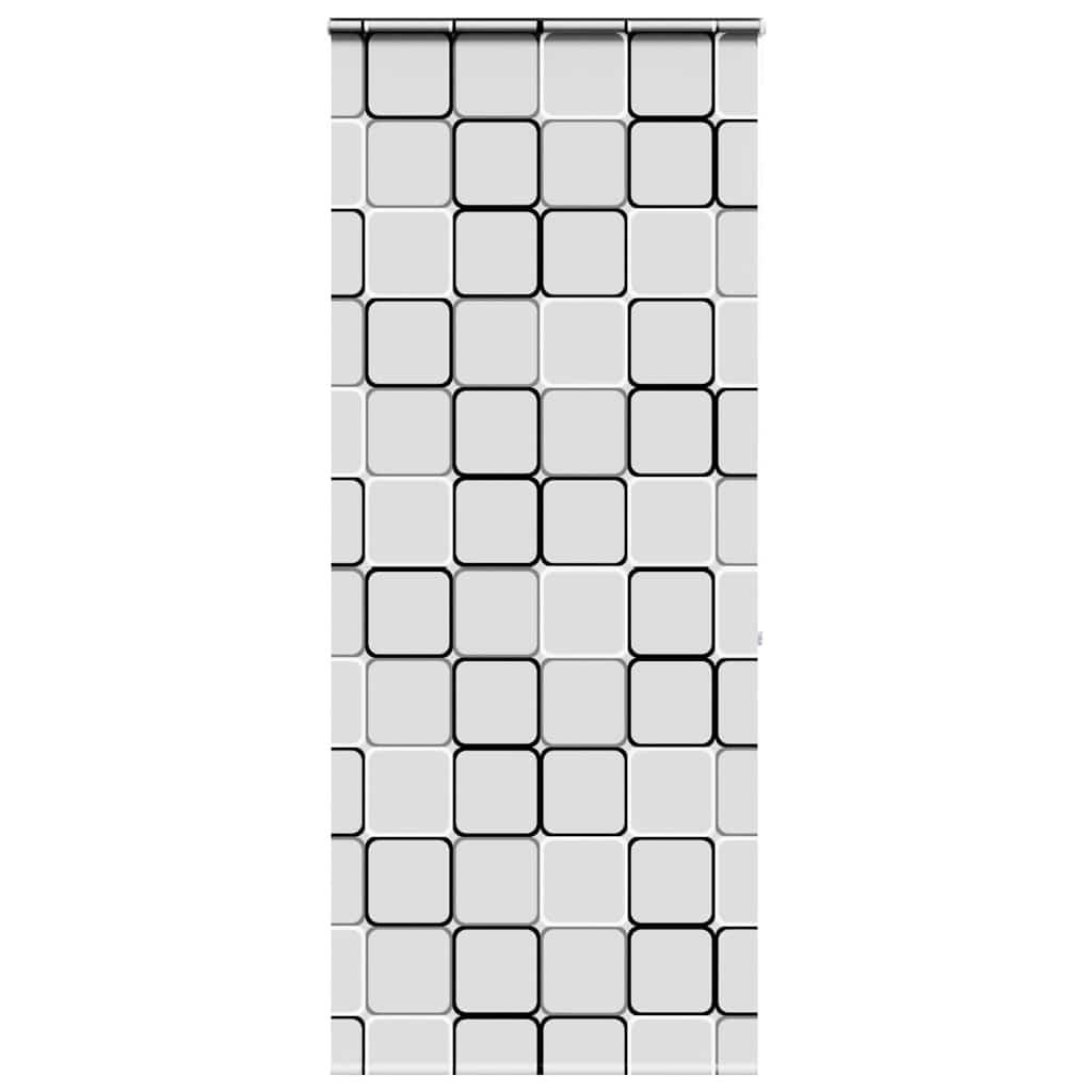 Bruserullegardin med kassette 100x240 cm Stofbredde 96 cm