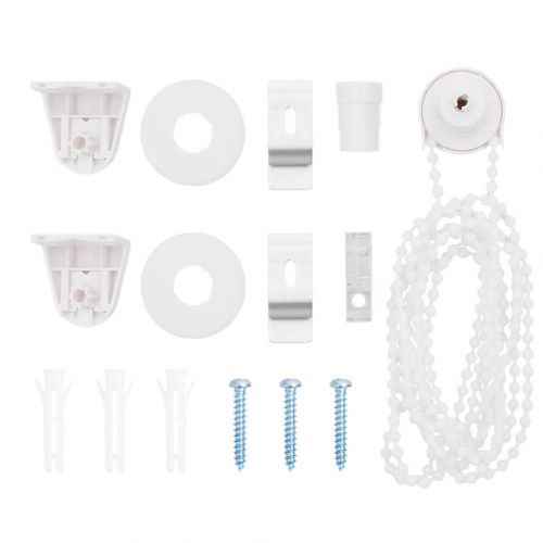 Bruserullegardin med kassette 80x240 cm Stofbredde 76 cm