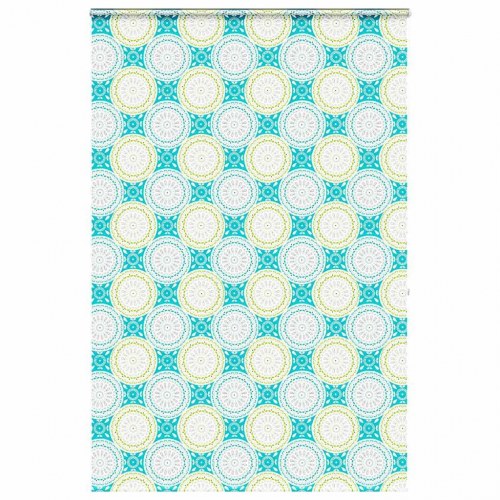 Bruserullegardin med kassette 150 x 240 cm - ornament