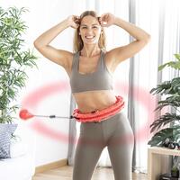 Justerbar Smart Fitness Hoop med vægt Fittehoop InnovaGoods