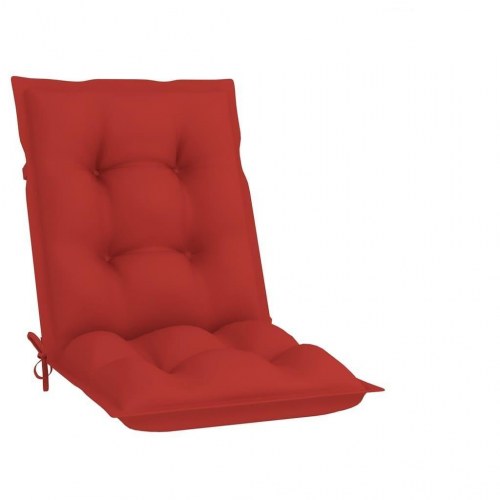 Hynder til havestol 4 stk. 100x50x7 cm rød