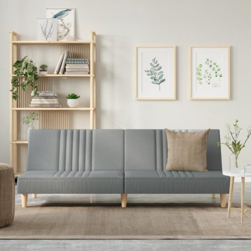 Sovesofa stof lysegrå