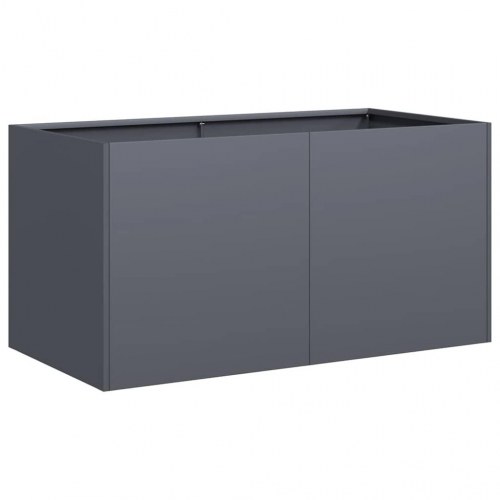 Plantekasse i koldvalset stål - antracitgrå 80×40×40 cm