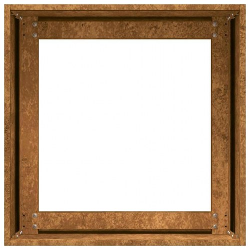 Plantekasse i cortenstål - rustfarvet 40 × 40 × 40 cm