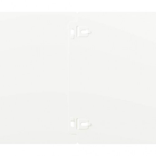 Plænekanter - 10 stk. hvid koldvalset stål, 20 × 103 cm