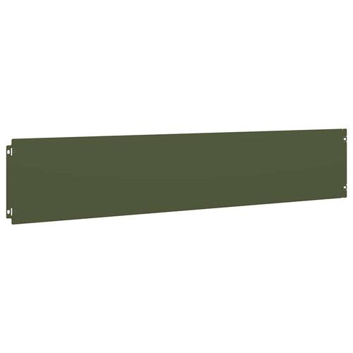 Plænekanter 10 stk. 20x103 cm koldvalset stål olivengrøn