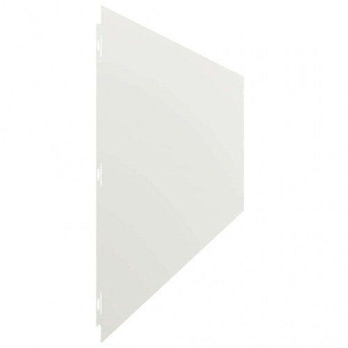 Plænekanter 10 stk. - 25 × 103 cm i koldvalset stål, hvid