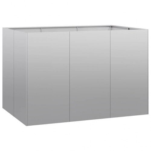 Plantekasse 120 x 80 x 80 cm i galvaniseret stål - højbed til have og terrasse