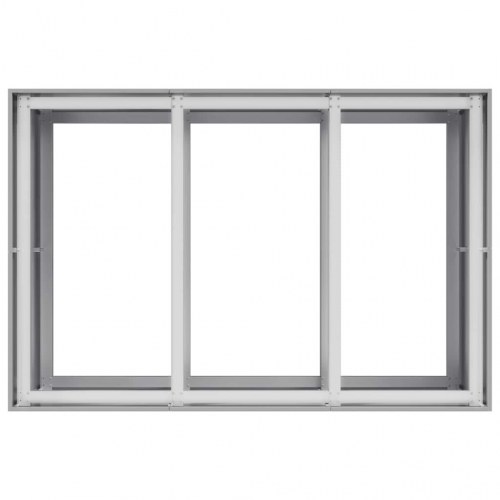 Plantekasse 120 x 80 x 80 cm i galvaniseret stål - højbed til have og terrasse