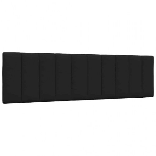 Sengeramme Hanko 180 x 200 cm med LED og gavlpude - sort