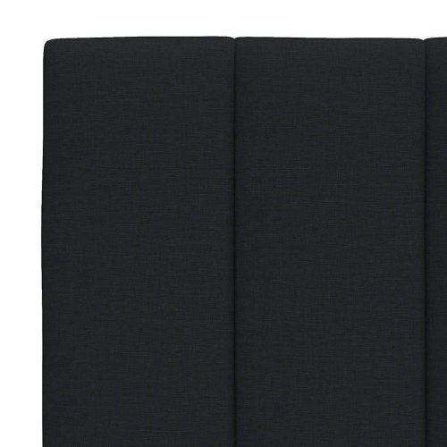Sengeramme Hanko 180 x 200 cm med LED og gavlpude - sort