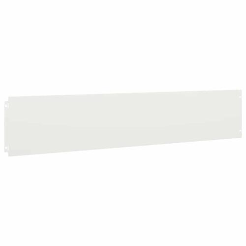 Plænekanter 30 stk. 20x103 cm koldvalset stål hvid