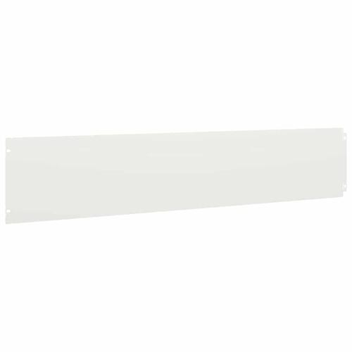 Plænekanter 30 stk. 20x103 cm koldvalset stål hvid