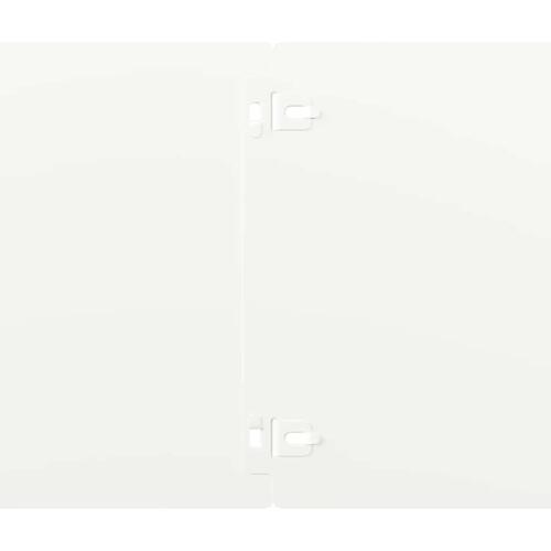 Plænekanter 30 stk. 20x103 cm koldvalset stål hvid