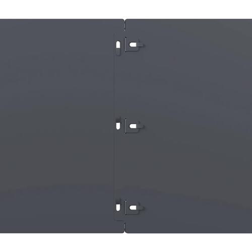 Plænekanter 10 stk. 25x103 cm koldvalset stål antracit