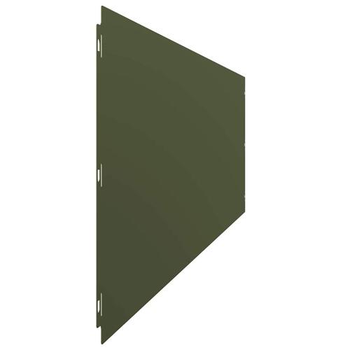 Plænekanter 20 stk. 25x103 cm koldvalset stål olivengrøn