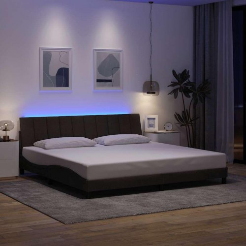 Sengeramme Hanko 200 x 200 cm uden madras - mørkebrun