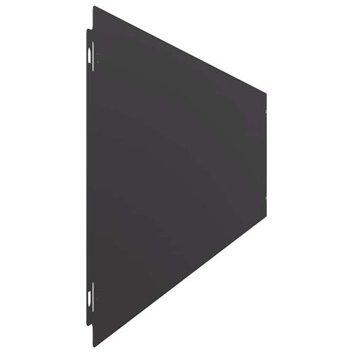 Plænekanter 10 stk. 20x103 cm koldvalset stål sort