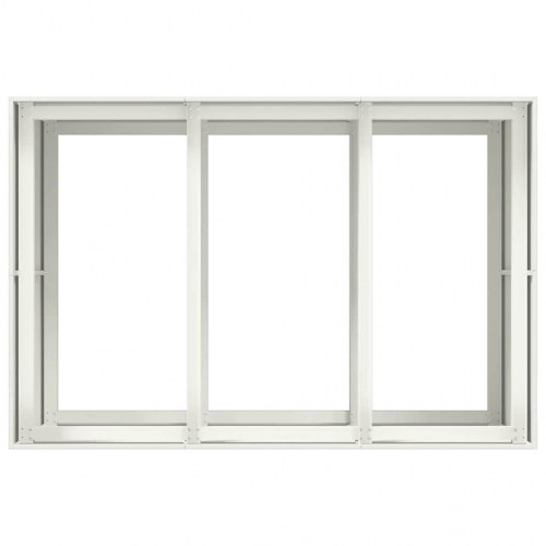 Plantekasse i stål 120 × 80 × 80 cm - hvid højbed/krukke