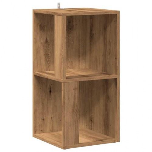 Hjørnereol 33×33×67 cm i konstrueret træ - kunsteg