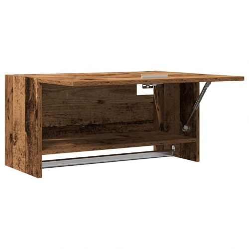 Garderobeskab i gammel trælook - 70 × 32,5 × 35 cm, konstrueret træ