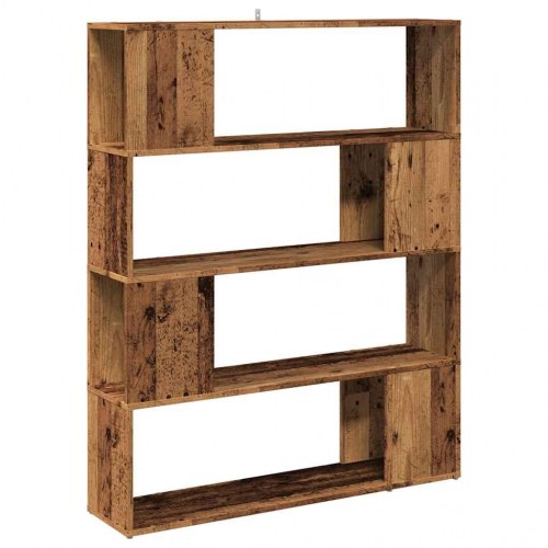 Bogreol/rumdeler 100×24×124,5 cm - antikt trælook